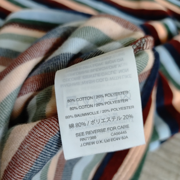 Madewell Stripe Velour Tee - Picture 3 of 11